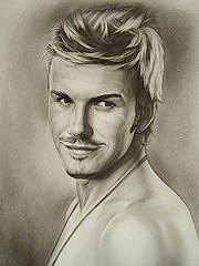 David Beckham (portrait), Sculptor and draftsman in Barcelona