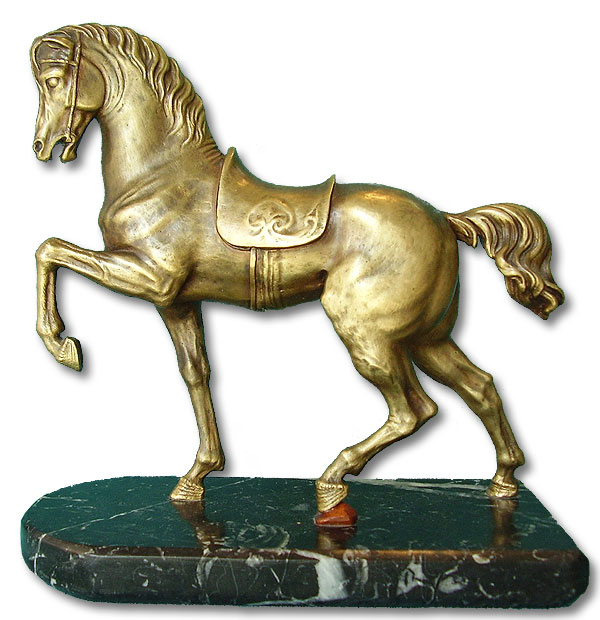 Roman style horse. Sculptors in Barcelona