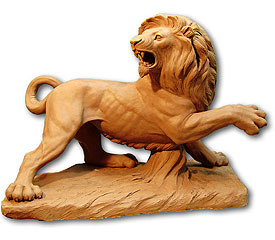 Lion's roar, Sculpture in Barcelona
