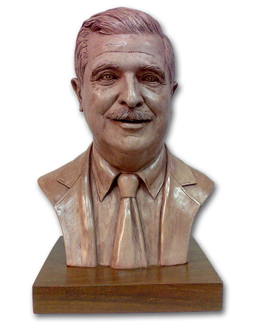 Bust of the president of Semillas Fito (finished work). Sculptors in Barcelona