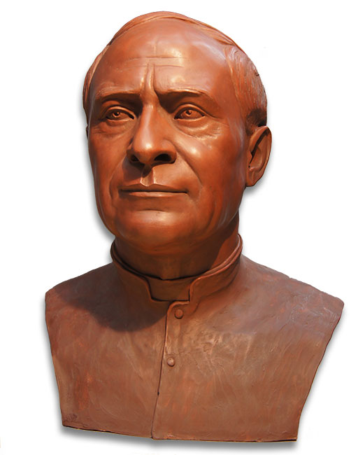 Pope of Rome Pius XI. Sculptors in Barcelona