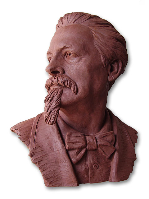 Bust of Frederik Mistral. Sculptors in Barcelona