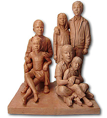 Ana's grandchildren, Sculptor in Barcelona